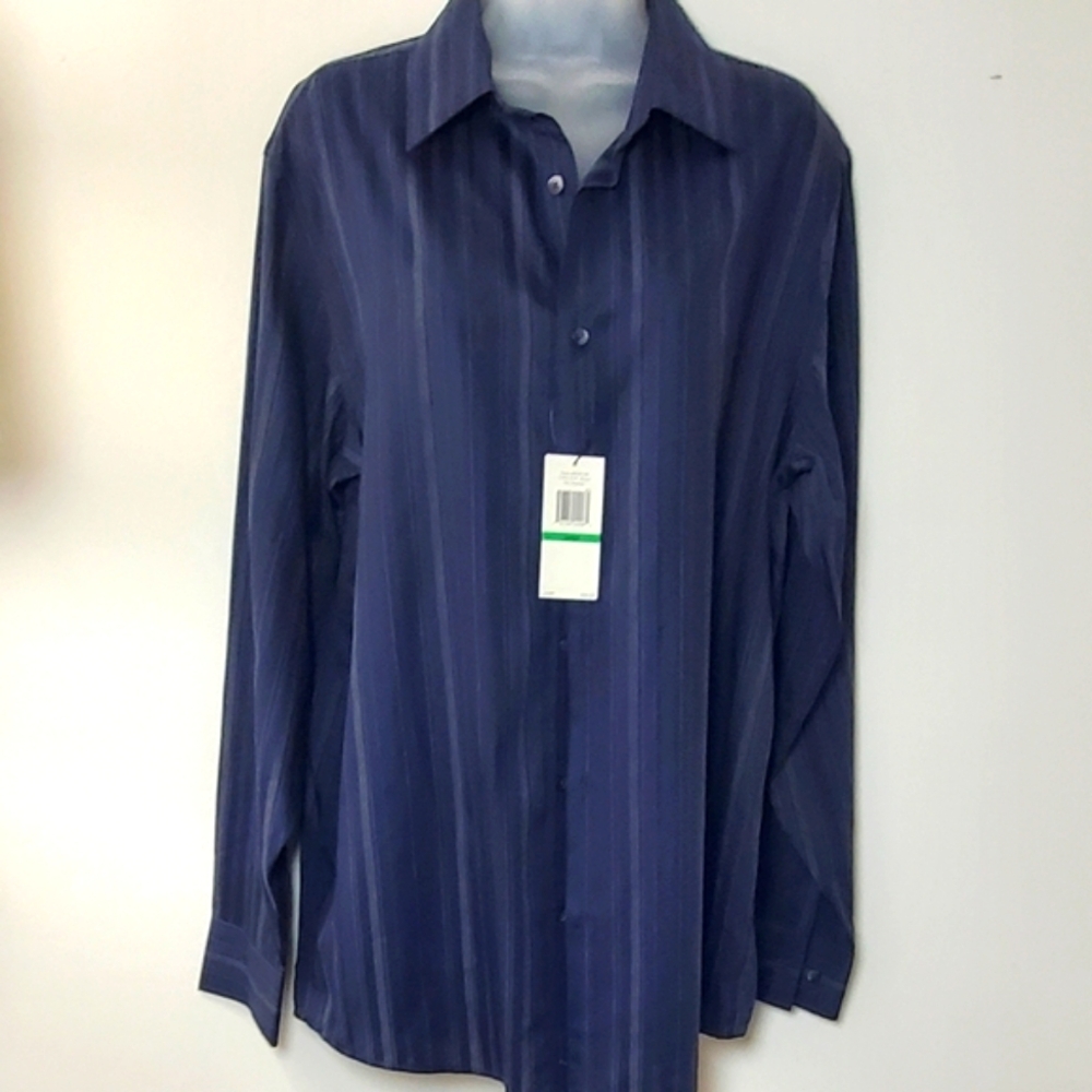 Calvin Klein Collection Dark Blue Dress Shirt